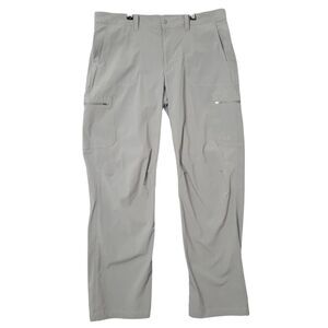 LL BEAN 506421 Gray Water Resistant Cresta Hiking Pants SIZE 33x34 ACTUAL 39x33